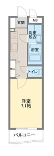 ブルーミング県央【2階】の間取り