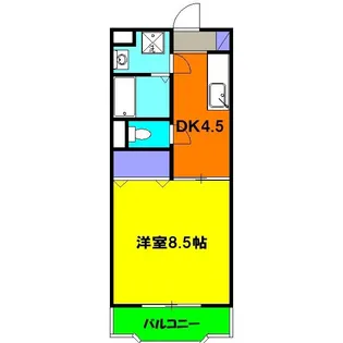 ディオールII【3階】の間取り