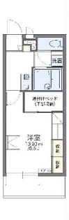 レオパレス雅風【2階】の間取り