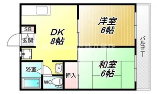 サマックスアバンサール【2階】の間取り