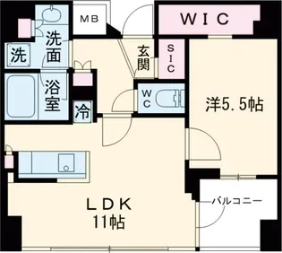コンフォリア新中野【7階】の間取り