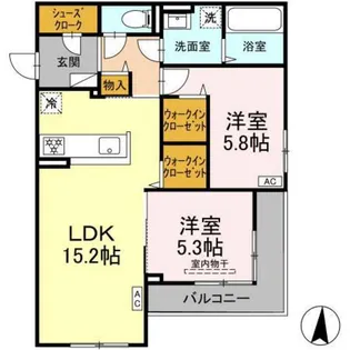Le Trefle【3階】の間取り