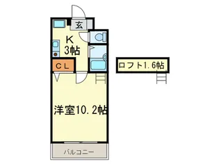 パピヨン高宮【5階】の間取り