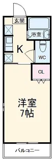 ビューラーヤマダ【1階】の間取り