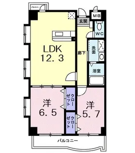 アレグリア【3階】の間取り