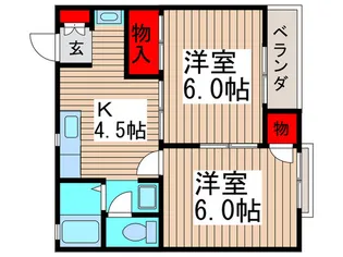エクセルドミールII【2階】の間取り