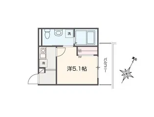 MELLAS狭山市【2階】の間取り