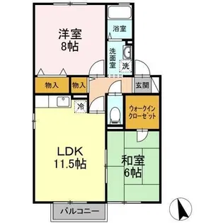 セジュール瑞穂 C棟【1階】の間取り