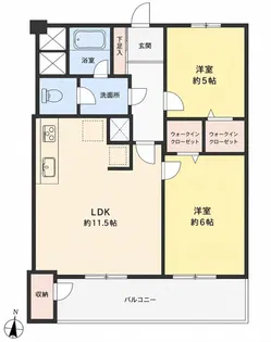 子安台第二ビル【5階】の間取り
