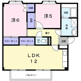 プランタンマスダ【2階】の間取り