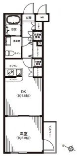 AQUA TOKYO NORTHCITY【1階】の間取り