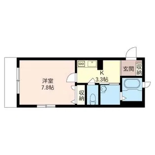 アーバンコート神楽坂【1階】の間取り