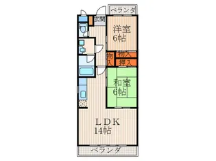 GINZAソレイユ【3階】の間取り