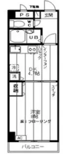 レジデンスクラモト【3階】の間取り