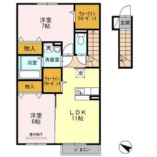 メゾン ルシエル B棟【2階】の間取り