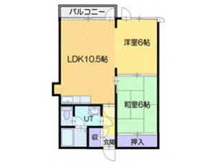 ベルヴィコート最上【4階】の間取り