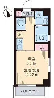アーク五反田【1階】の間取り