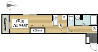 フラット柏【1階】の間取り