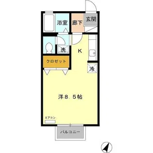 ウィルモア霞 C【2階】の間取り