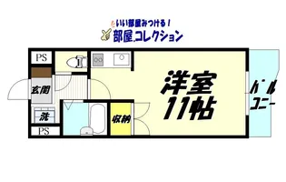 アクセス砂津【8階】の間取り