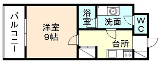 Sコート堀南【2階】の間取り
