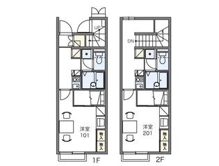 アーバンヒルズSUE【1階】の間取り