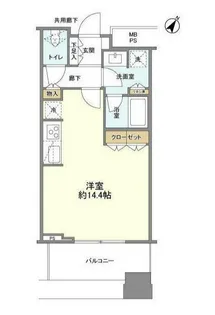 ル・サンク大崎ウィズタワー【4階】の間取り