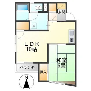 紅霞荘【2階】の間取り