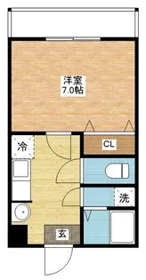 ハイツリバーG【4階】の間取り