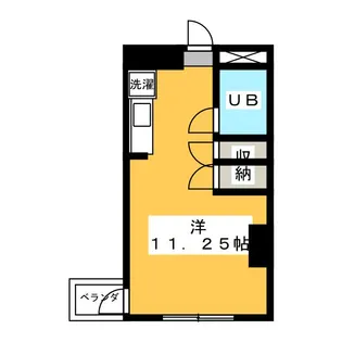 1Rの間取り画像