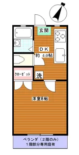 キャロットハウスなちかみ【2階】の間取り