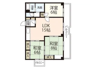 3LDKの間取り画像