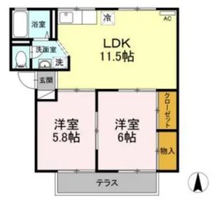 シートピア【1階】の間取り