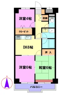 オークガーデン【7階】の間取り