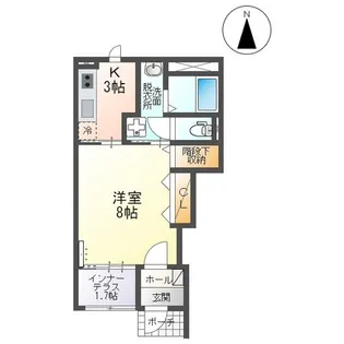 リベラ【1階】の間取り