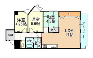 パレデアルシオン【3階】の間取り