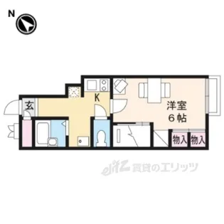 レオパレスGREENCOAT【1階】の間取り