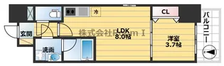 エスリードレジデンス大阪谷町ザ・マークス【2階】の間取り