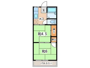 クリスティ―ハウス【2階】の間取り