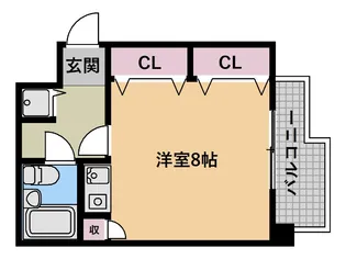 ライオンズマンション神戸第2【7階】の間取り
