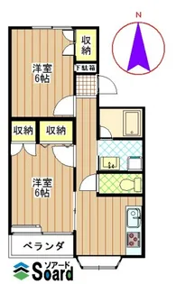 2DKの間取り画像