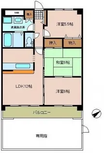 メゾンひまわり【1階】の間取り