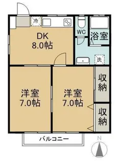 シャンポールIII【2階】の間取り