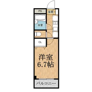 1Kの間取り画像