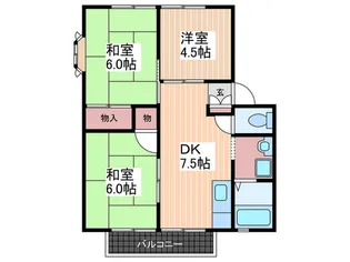 サンビレッジ宮島G棟【2階】の間取り
