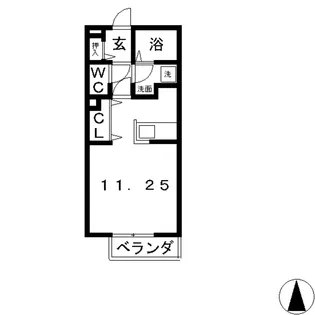 ラフィネ中島 A【1階】の間取り