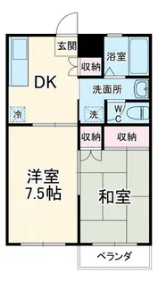 コーポ萩原【2階】の間取り