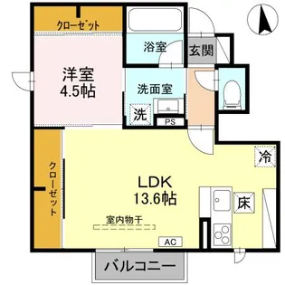 【新築】D ROOM Nakaota【1階】の間取り
