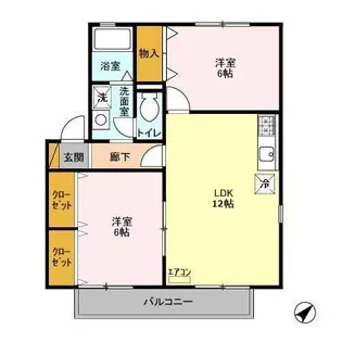 ロイヤル・スクエア A・B・C【2階】の間取り