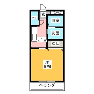 レントリアノン【1階】の間取り